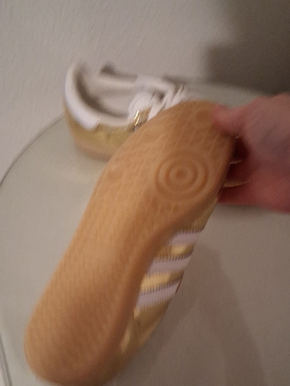 adidas Gold and White Samba Low-Top Sneakers - Picture 4 of 6